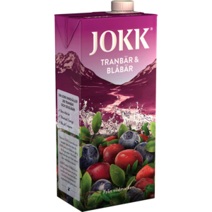 JOKK® Tranbär Blåbär 1 liter